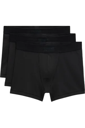 SKIMS Three-Pack Black Cotton 3 Boxer Briefs