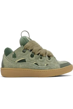 Lanvin Blue Curb Denim Sneakers