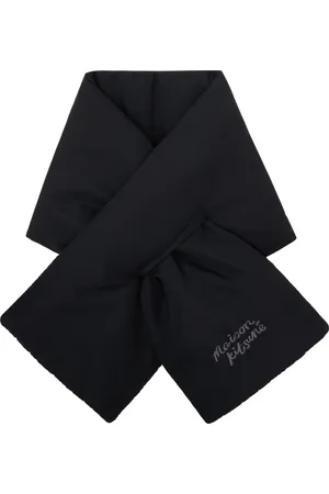 Maison Kitsuné Black Puffer Scarf