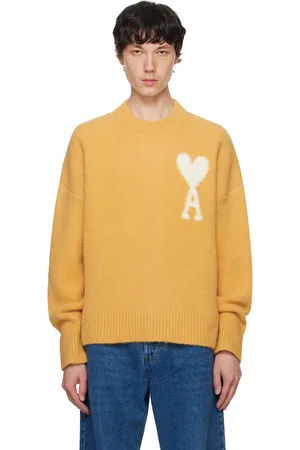 Ami Yellow Ami De Cœur Sweater