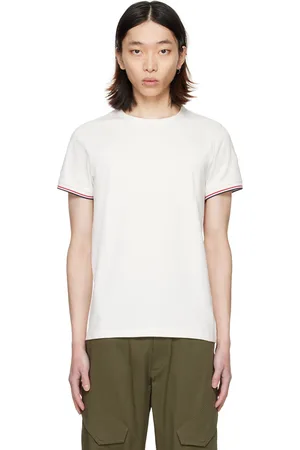 Moncler White Striped T-Shirt