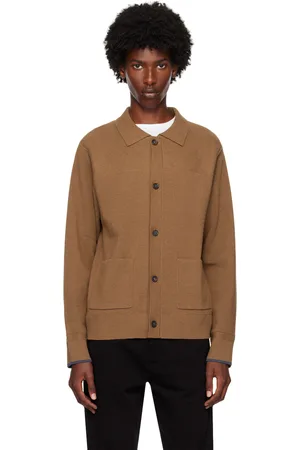 Paul Smith Tan Spread Collar Cardigan