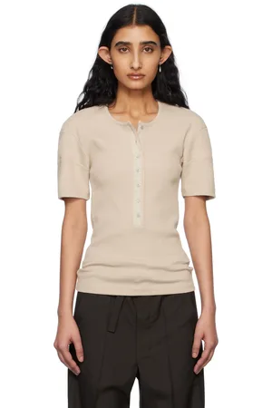 LEMAIRE Beige Fitted Henley