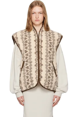 Isabel Marant Off-White & Brown Maximilia Vest