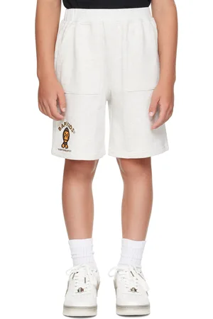 BAPE Kids Baby Milo Foil Print Shorts