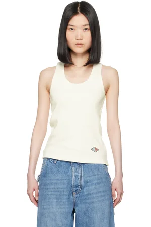 Bottega Veneta Off-white Compact Rib Tank Top