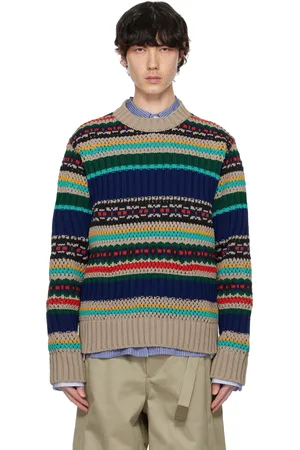 SACAI Multicolor Mesh Knit Sweater