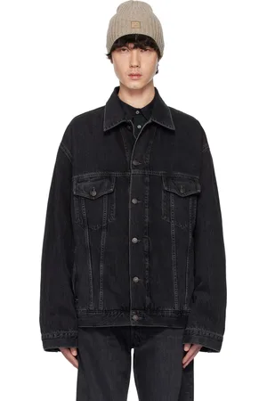 Acne Studios Black Relaxed Fit Denim Jacket