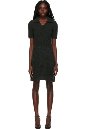 Proenza Schouler Green Fluffy Minidress