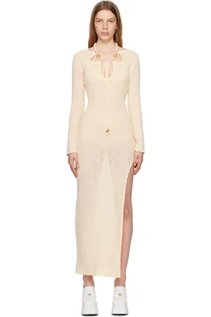 Casablanca Off-White Cutout Maxi Dress
