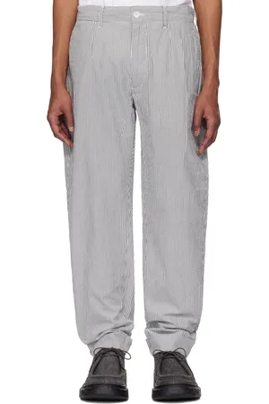 ENGINEERED GARMENTS Navy & White Andover Trousers