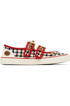 VALENTINO GARAVANI Off-White & Black Dollyboard Sneakers