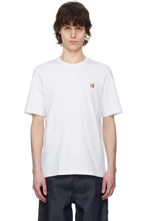Maison Kitsuné White Fox Head Patch Regular T-shirt
