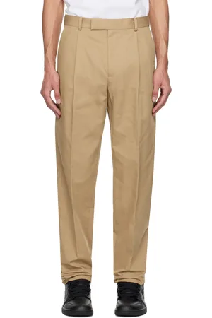 Wacko Maria Tan Pleated Trousers