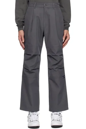UNIFORM Gray One Tuck Trousers