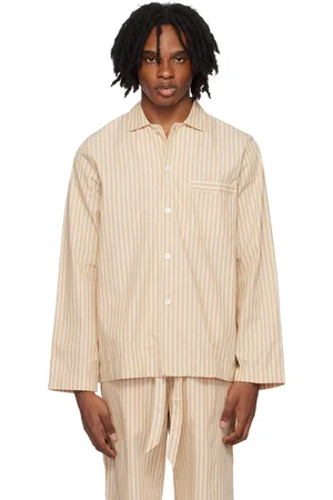 Tekla Tan Long Sleeve Pyjama Shirt