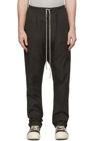 Rick Owens Gray Porterville Drawstring Long Trousers