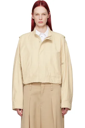 WOOYOUNGMI Beige Stand Collar Jacket