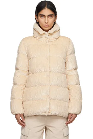 Moncler Yellow Cochevisse Corduroy Short Down Jacket