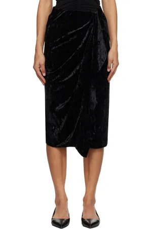 Isabel Marant Black Alyssa Midi Skirt