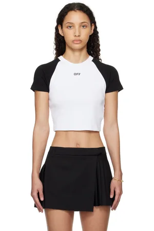 OFF-WHITE White & Black Rib Raglan 90s T-shirt