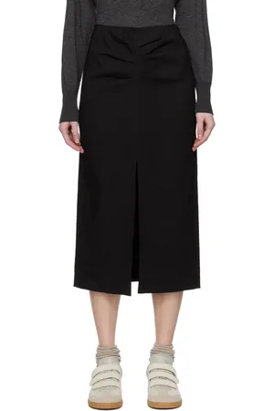 Isabel Marant Black Feciae Midi Skirt