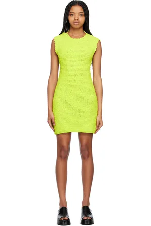 Ganni Green Open Back Minidress