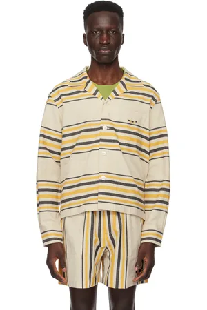 BODE Beige & Orange Namesake Stripe Shirt