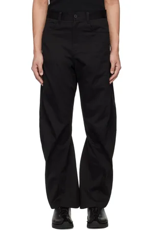 lesugiatelier Curved Silhouette Trousers