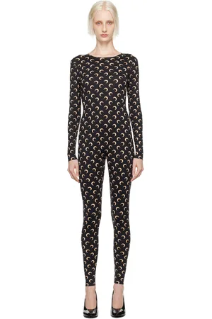 Marine Serre Black All Over Moon Jumpsuit