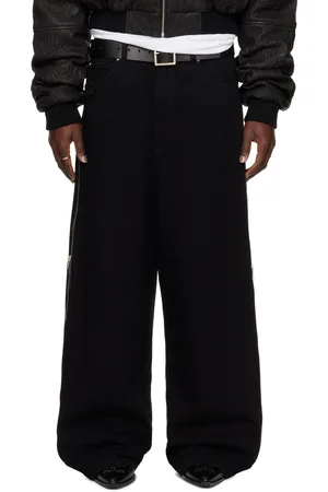 LU’U DAN Black Side Zip Jeans