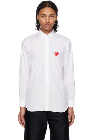 Comme des Garçons White Heart Shirt