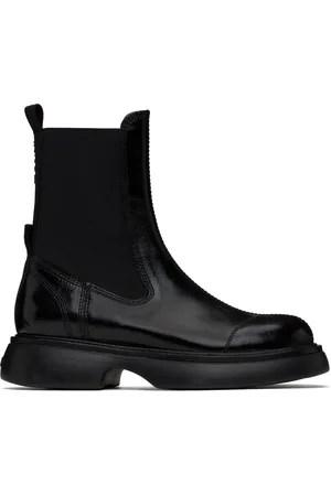 Ganni Black Everyday Mid Chelsea Boots