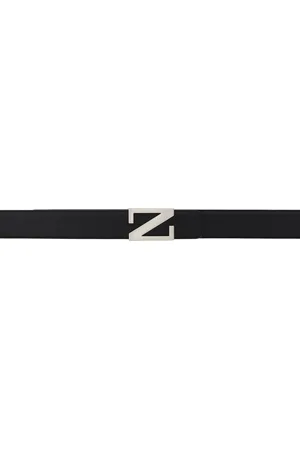 Ermenegildo Zegna Black & Brown Leather Reversible Belt