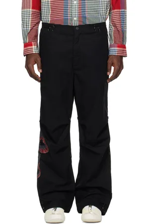 Maharishi Black Yin Yang Cobra Loose Snopants Trousers