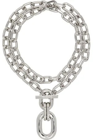 Paco rabanne Silver Double XL Link Necklace