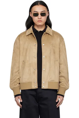 Axel Arigato Tan Archetype Varsity Bomber Jacket