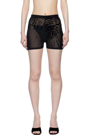 Poster Girl Black Knockout Zebra Print Shorts