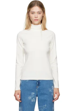 Carhartt Off-White Signature Mock Neck Long Sleeve T-Shirt