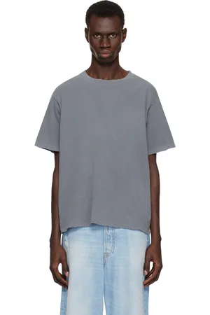 JOHN ELLIOTT Navy Folsom Cropped T-shirt