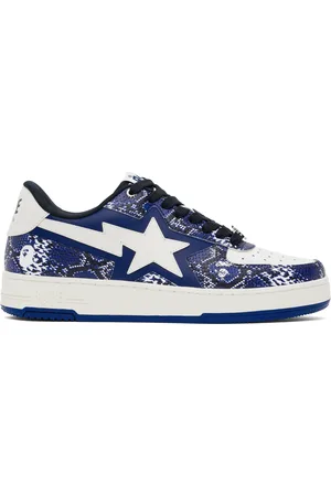BAPE SSENSE Exclusive Blue & White Tape STA Sneakers