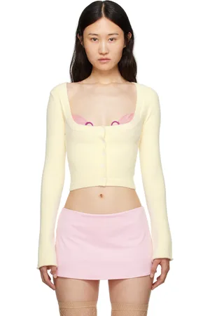 DANIELLE GUIZIO Yellow Sweet Cardigan