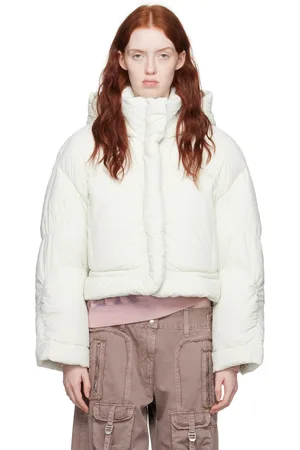Acne Studios Off-White Hooded Down Jacket
