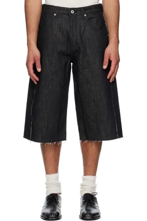 Coor Raw Cut Engineer Denim Bermuda Shorts