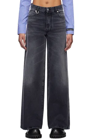 We11 Done Oversized Washed Jeans
