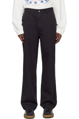 AWAKE NY Black Dyed Cotton Painter Trousers