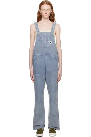 Carhartt Blue Bib Double Knee Overalls