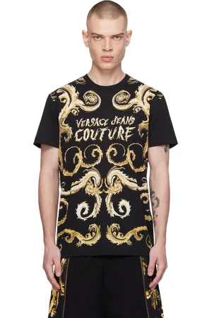 VERSACE Black Chromo Couture Slim-Fit T-shirt