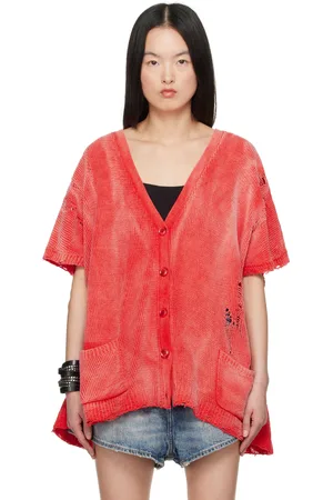 R13 Sleeveless Boxy Cardigan