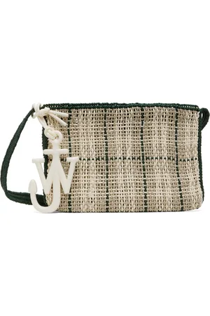 J.W.Anderson Gray & Green Checked Market Bag